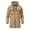 Z001#-Khaki, variant on Men's Lightweight Waterproof Hooded Softshell Rain Jacket Long Windbreaker (White XL)