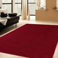 thumbnail image 3 of Ambiant Galaxy Way Solid Color Area Rugs Burgundy - 20" x 40" Half Round, 3 of 4