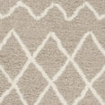 thumbnail image 3 of SAFAVIEH Equinox Erica Abstract Polyester Shag Area Rug, Beige/Ivory, 3' x 5', 3 of 4