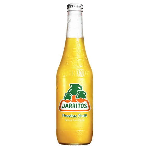 Jarritos Passion Fruit Soda, 12.5 oz (370 ml) Glass Bottle, 1 Count