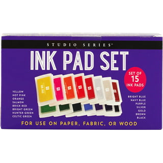 9pcs Large Hand Ink Pad Stamp Pad Washable Finger Palm Ink Stamps for  Children Kids (Dark Blue and Black for Random) 