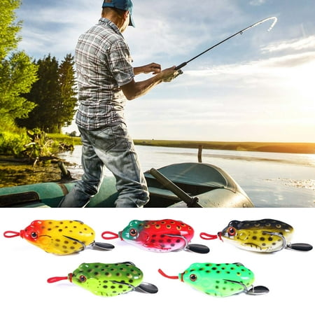 Sportteer Fishing Lure Artificial Bait 5.5cm/13g Bionic Bait Simulation 3D Eyes Universal Soft Rubber Sea Lure with Jig Spoon
