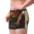 thumbnail image 2 of Pofeuu Vintage Style Elk Print Men’s Boxer Briefs, Moisture-Wicking Underwear, Regular,Trunk-X-Large, 2 of 5