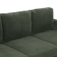 thumbnail image 4 of U Shaped Sectional Sofa,6-Seats Modular Corduroy Sofa Couch with Ottoman for Living Room,Green, 4 of 7