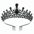 thumbnail image 2 of Yoyauz Women's Gemstone Crowns and Crowns, Crystal Queen Crowns, Silver Wedding Crowns for Bridals, Metal Birthday Barmitzor Tiaras, 2 of 6