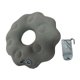 thumbnail image 4 of Cojín inflable con forma de donut, almohada tipo donut, fácil de limpiar, almohada flocada para el coxis, ideal para trenes, camping, sofás, oficinas válvula de resorte, 4 of 10