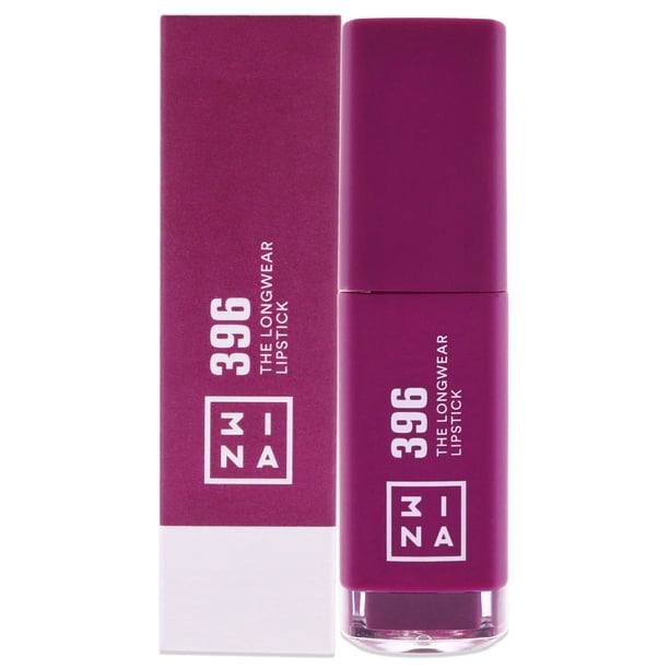 The Longwear Lipstick - 396 Dark Purple de 3Ina para mujeres - Lápiz labial de 0,20 oz