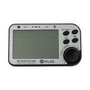 KLIQ MetroPitch-Air Rechargeable Digital Metronome Tuner for All Instruments, Pewter Grey