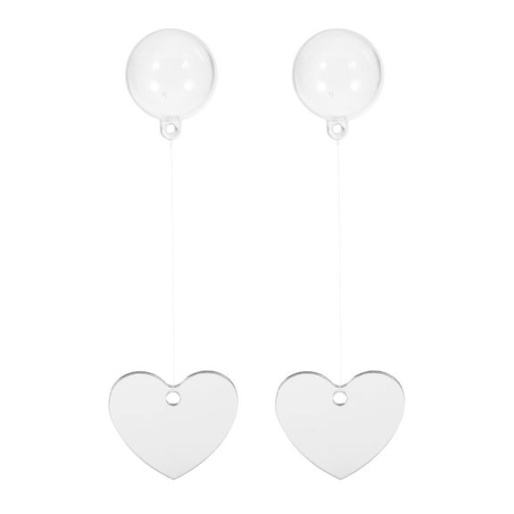 GOOHOCHY  2 Sets Aquarium Toys for Fish Betta Tank Accessories Transparent