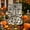 B, variant on 17.72x11.81 in Halloween Doodle Sketch Garden Flag, Double Sided Polyester Yard Flag, Black White Hand Drawn Pumpkin Ghost Coffin Witch Decorative Flag for Front Lawn Porch Farmhouse