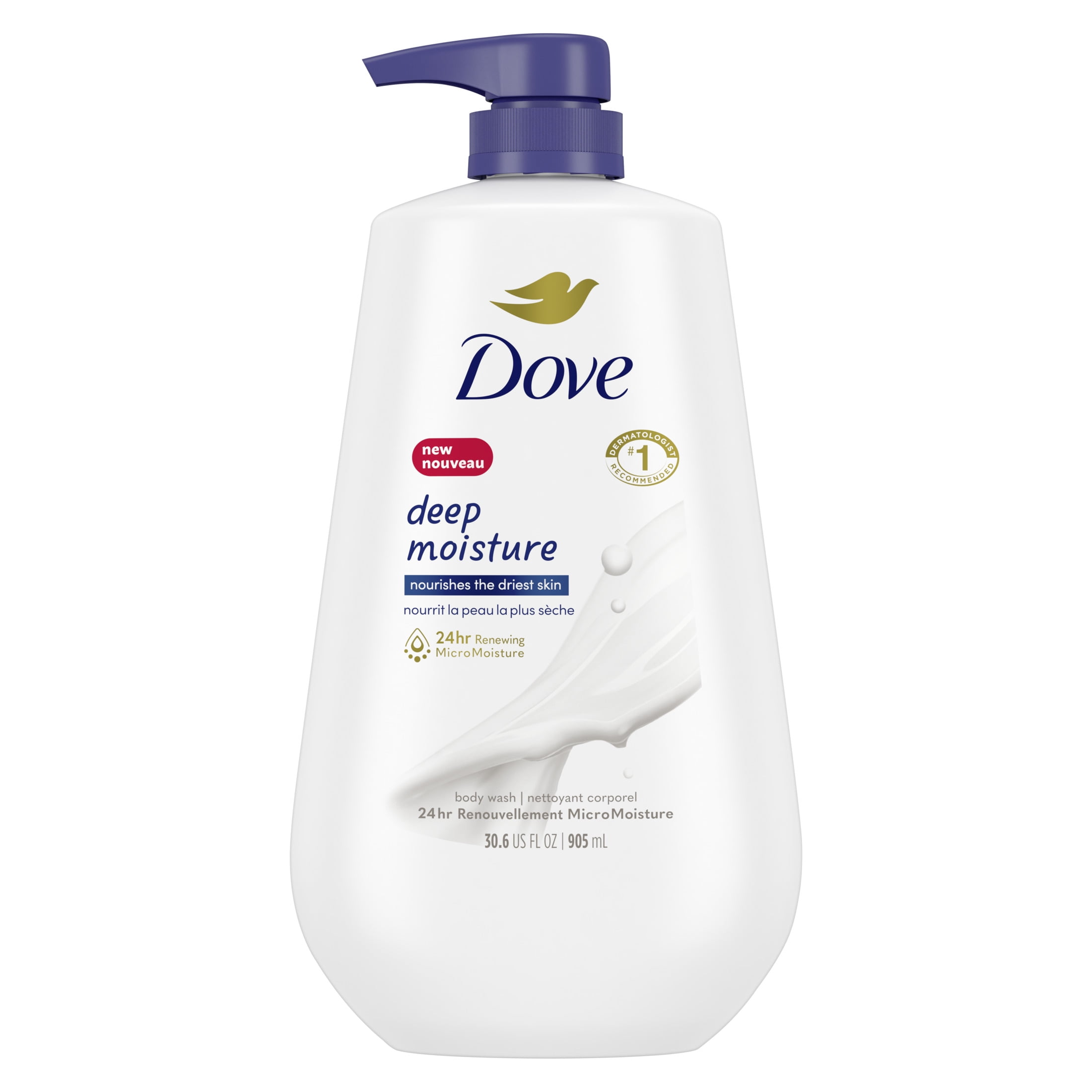 uitglijden Tragisch vaas Dove Deep Moisture Liquid Body Wash with Pump Nourishing for Dry Skin 30.6  oz - Walmart.com