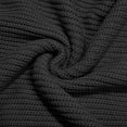 thumbnail image 6 of Women's Fashion High Neck Solid Color Pullover Knit Sweater With Split Hem And Sleeves Christmas Sweater Womens Sweaters Lightweight Mens Quarter Zip Woman Sweaters Sweatshirts Retro Snow Tipped, 6 of 7