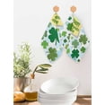 thumbnail image 2 of St. Patrick's Day Kitchen Dish Towels for Drying Dishes Set of 3, Spring Lucky Green Shamrock Cloud Blue Waffle Weave Microfiber Hand Tea Bathroom Towels Quick Dry & Absorbent Towel 12x12, 2 of 7