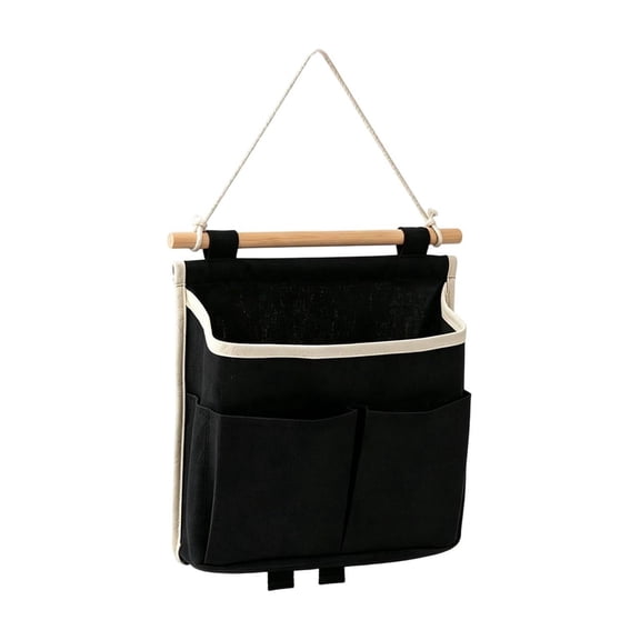 Anckoeil Wall Mounted Hanging Storage Bag, 3 Pocket Bedside Organizer for Bedroom Dormitory Office