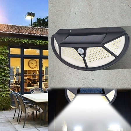 

Ovzne 102 LED Solar Outdoor Lights Floodlight Lights 180° Wide Angle IP65 Waterproof Easy To Install Security Lights For Front Door Patio Garage D-eck Clearance