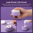 thumbnail image 4 of HonorHut Travel Silicone Bottles Set Portable Refillable Travel Essentials with Toiletry Bag LeakProof Squeezable Toiletry Containers Accessories Taupe Palette, 4 of 8