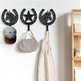 thumbnail image 6 of 3PCS Horse Star Rustic Ranch Horse Head Hook Coat Hooks, Key Hooks, 6 of 15