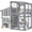 HS01 69" Large Catio, variant on HomeSheek 3-Tier 69" Outdoor Cat Enclosure, Weatherproof Roof with Window Access & Adjustable Two-Way Hole, 3 Platforms & Resting Areas Indoor/Outdoor