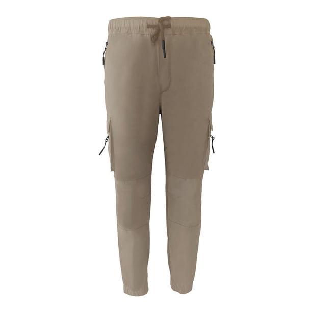 Pantalon George Talla M Cargo con Jareta en Cintura Beige