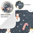 thumbnail image 2 of Yayeee Dish Drying Mat for Kitchen Counter 16"x18" Microfiber Absorbent Pad, Playful Winter, 2 of 7