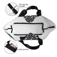 thumbnail image 5 of Ratiio Dog Paw Print Reusable Grocery Bags - Washable, Foldable, Packable Tote, Large Handles, Heavy Duty, Zippered Top Pouch, 5 of 7