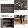 thumbnail image 6 of Wirrytor Vintage Light Grey Console Table with 2 Drawers for Narrow Entryway, Modern Sofa Table for Living Room, Narrow Sofa Table with Open Storage Shelf, Hallway Table and Couch Table Behind Sofa, 6 of 7