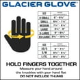 thumbnail image 4 of Glacier Glove Ice Bay Unisex Waterproof 2MM Fleece Lined Techline Neoprene Fishing Gloves, Black S, 4 of 10