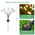 thumbnail image 2 of Luces Solares de Exterior AAOVEFOX Tipo Luciérnaga para Jardín Paquete de 6, 2 of 8