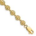 thumbnail image 6 of 14k Yellow Gold Solid Polished & Texutred Mini Sand Dollar Bracelet, 6 of 7