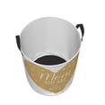 thumbnail image 3 of Bingfone Love Mom Waterproof Foldable Laundry Hamper Bucket With Handles For Storage Bin,Clothes Hamper (Small), 3 of 8