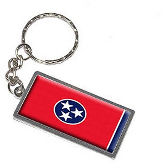 Tennessee State Flag Keychain Key Chain Ring