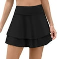 thumbnail image 3 of Women Swim Skirt Tummy Control Swimsuit Skirt with Built-in Shorts High Waisted Split Swim Bottom, 3 of 7