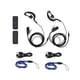 thumbnail image 2 of 2pcs Mini Walkie Talkie 400-470mhz 2-way Radio 3w Transceiver Earpiece Headset Earmuff Usb Powered, 2 of 3