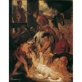 thumbnail image 3 of Hans Canon 20x24 Black Modern Framed Museum Art Print Titled - The Marter of St. Hippolytus (1875), 3 of 5