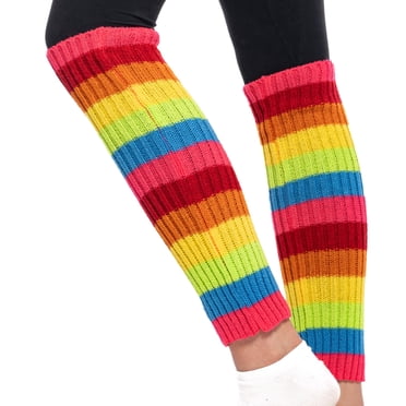 80s 90s Neon Leg Warmers Set - Retro Fanny Pack & Accessories For Halloween Cosplay