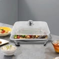 thumbnail image 1 of Bandeja para asar Pescado shamjiam Equipo de cocina de Buffet Acero inoxidable Rectangular, 1 of 8