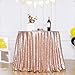 thumbnail image 3 of Poise3EHome 70 Inch Round Rose Gold Sequin Tablecloth for Party Cake Dessert Table Exhibition Events, 3 of 4