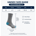 thumbnail image 4 of Athletic Crew Socks for Men & Women 6 Pairs, Moisture Wicking Running Workout Socks,Size 6-9, 4 of 5