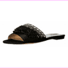 Badgley Mischka Kassandra Slide Sandal Black Satin, Size 5.5