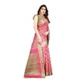 thumbnail image 3 of Ethnic Asia Art Silk Pink Saree Daily Wear Unstitched Blouse Piece, 3 of 5