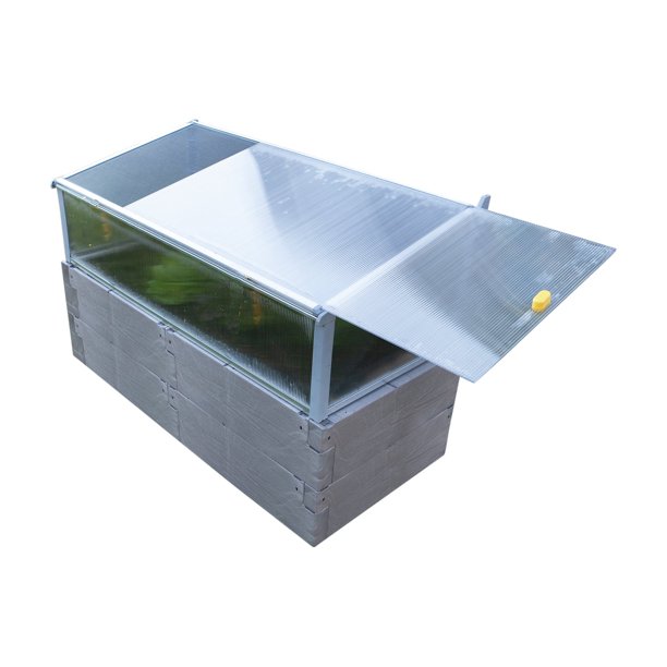 Exaco Trading Polycarbonate Raised Bed with All-Year Cold Frame