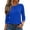 Blue, variant on Women's Plus Size Milk Silk Base Layer Tops, Loose Fit Round Neck Winter Thermal Shirts, Soft Comfortable Casual Blouse for Everyday Wear, Fall Home Office Streetwear, Purple L