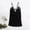 Black, variant on Fazvaoo Sleeveless Nightgowns for Women Chemises Velvet Nightgowns Lace Sleepwear(Black,Size S-XL)