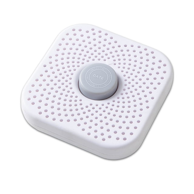 Nevera Removedor de olores Estuche Refrigerador Bambú activado Carbón indicador de fecha Desodorante Aire fresco Cajón Armario Artículos para el hogar Gris Blanco Speravity HA009477-02