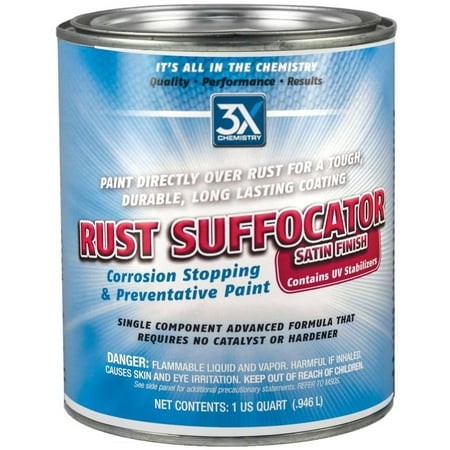 3X:Chemistry 46817 Rust Suffocator, Satin Finish, 1 Quart (Pack of 1)