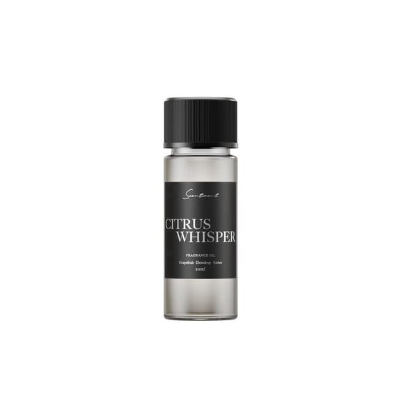 Scentiment Citrus Whisper Diffuser Oil – 20ml | Aromatherapy Home Fragrance | Notes of Grapefruit, Dewdrop & Warm Amber | Fresh Citrus Scent