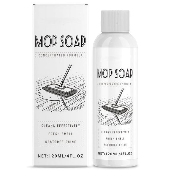RAGUPEL Mop Soap for Floor Cleaning,Natural Scented Mop Soap,Concentrated Formula,Highly Scented Long-Lasting Freshness 120Ml/4 Fl.Oz （1Pc）