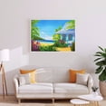 thumbnail image 4 of 5D bricolaje diamante pintura completo redondo taladro playa paisaje pared decoración Rhinestone FLhrweasw Nuevo, 4 of 9