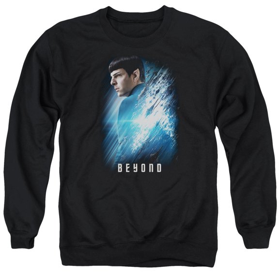Star Trek Beyond Spock Poster Adult Crewneck Sweatshirt Black