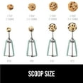 thumbnail image 3 of GORILLA GRIP Cookie Scoop 2 TBSP Spring Scoops for Dough Ice Cream Fruit Melon Baller Size 60 Mint, 3 of 9